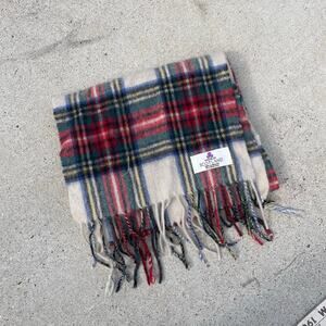 House of Scotland 100%‎ Lambswool Unisex Plaid Fringe Scarf
